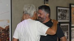 Il ct Gattuso in visita a Trigoria: l’incontro con Gasp e la squadra – FOTO GALLERY