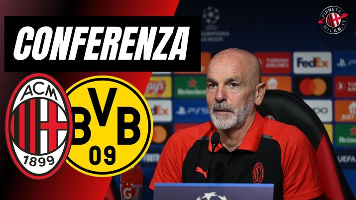 Conferenza Stampa Stefano Pioli AC Milan Milan-Borussia Dortmund Champions League 2023-2024
