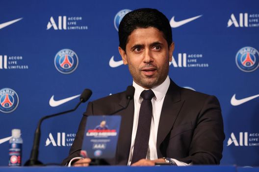 Nasser Al Khelaifi, presidente Psg (Foto di Sebastien Muylaert/Getty Images) Nasser Al Khelaifi, presidente Psg