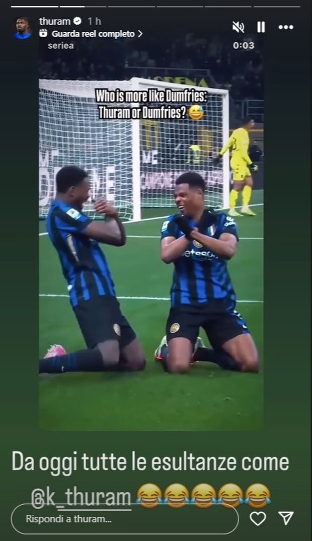 Segna Dumfries, Thuram tagga il fratello Khéphren: “Da adesso in poi…”- immagine 3