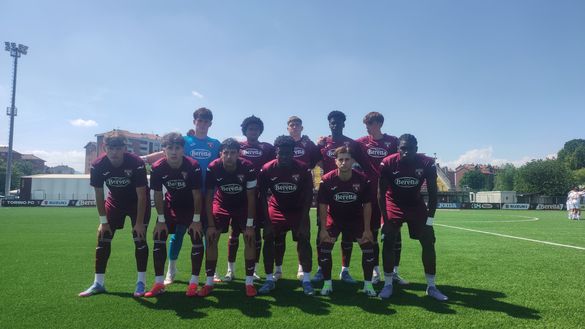 ORBASSANO, ITALY - Torino Under 18 starting eleven for the Under 18 match between Torino U18 and Empoli U18 on May 18th at Valentino Mazzola stadium in Orbassano, Italy.