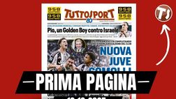 Prima pagina Tuttosport: verso la partita tra Italia e Israele