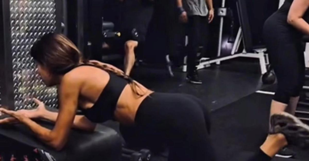 video rumors per un flirt con alvise rigo elisabetta canalis super concentrata in palestra