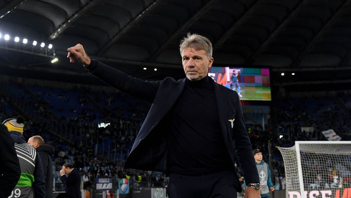 ROME, ITALY - JANUARY 23: SS Lazio head coach Marco Baroni during the UEFA Europa League 2024/25 League Phase MD7 match between S.S. Lazio and Real Sociedad de Futbol at Stadio Olimpico on January 23, 2025 in Rome, Italy. (Photo by Marco Rosi - SS Lazio/Getty Images) Marco Baroni