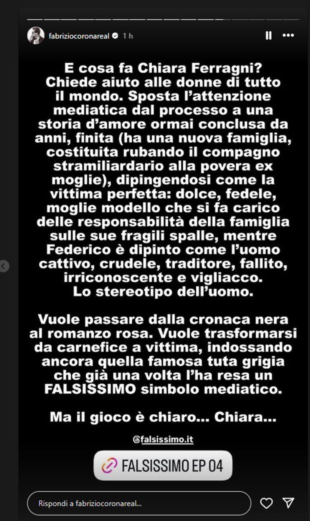 Sfogo Ferragni, la replica di Corona: “Non c’è accordo con Fedez, dirò tutto. Guarda caso…”- immagine 3