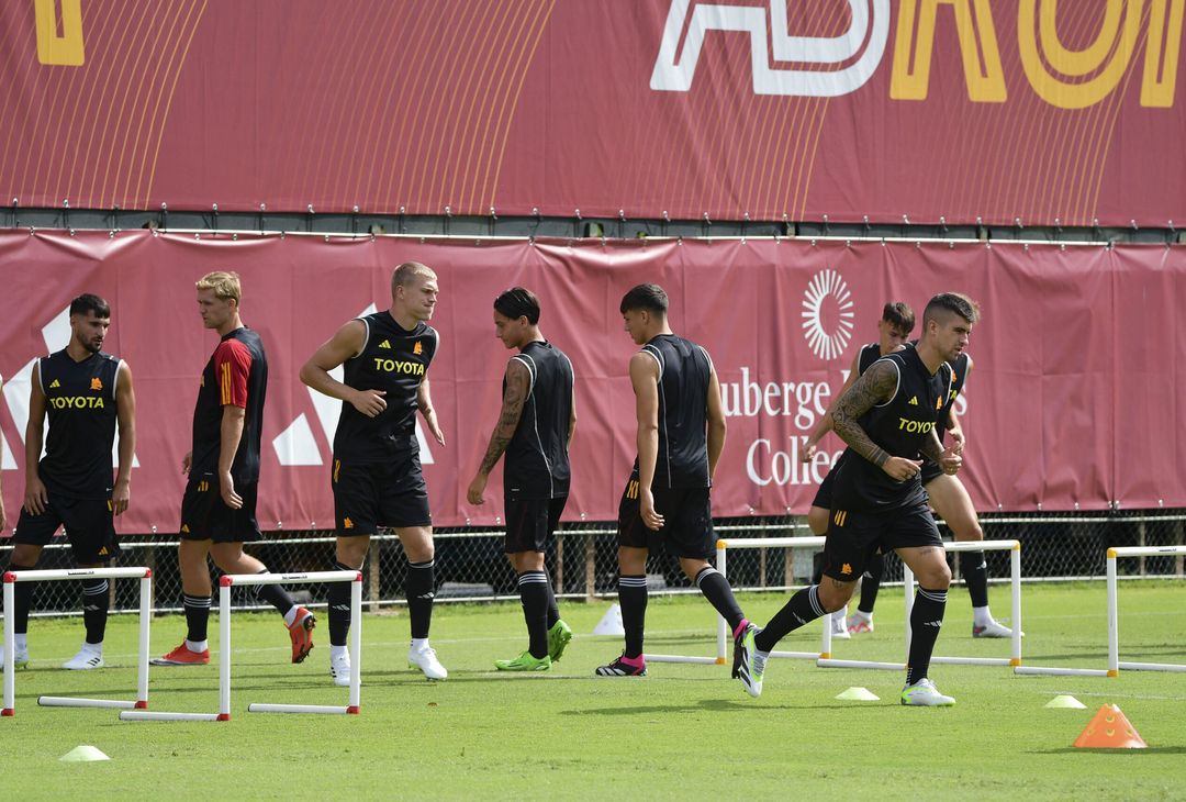 Roma, l’allenamento a Trigoria a due giorni dal big match con il Milan – FOTO GALLERY- immagine 1