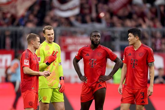 Manuel Neuer, Joshua Kimmich, Dayot Upamecano e Minjae Kim (Photo by Alexander Hassenstein/Getty Images) Bayern Monaco