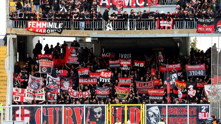 Curva Sud Milano AC Milan Lecce-Milan Serie A 2023-2024