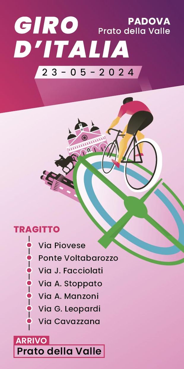Giro d’Italia, alle 17 circa previsto l’arrivo in Prato della Valle- immagine 2