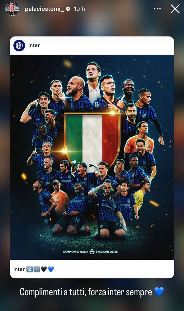 Palacios, messaggio per lo scudetto: “Complimenti a tutti, forza Inter sempre!”- immagine 2