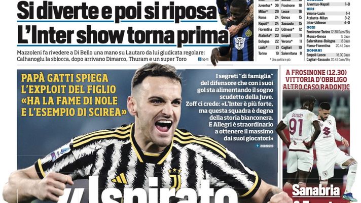 Incredibile titolo di Tuttosport: “Un rigorino al Var spiana la strada all’Inter” - immagine 1