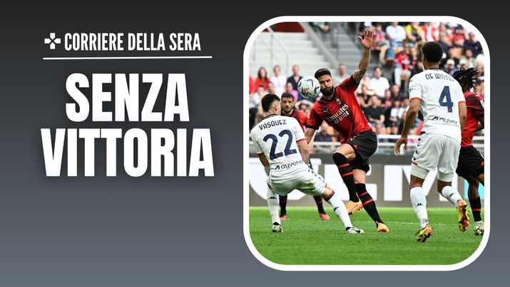 Olivier Giroud AC Milan Milan-Genoa 3-3 Serie A 2023-2024