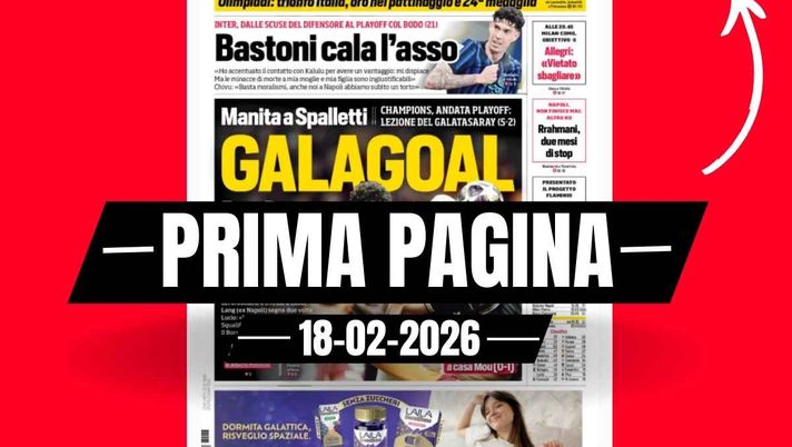 Prima pagina Corriere dello Sport, Allegri: 'Vietato sbagliare'