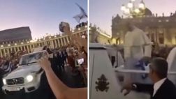 Papa Leone XIV afferra al volo una sciarpa del Novara | VIDEO