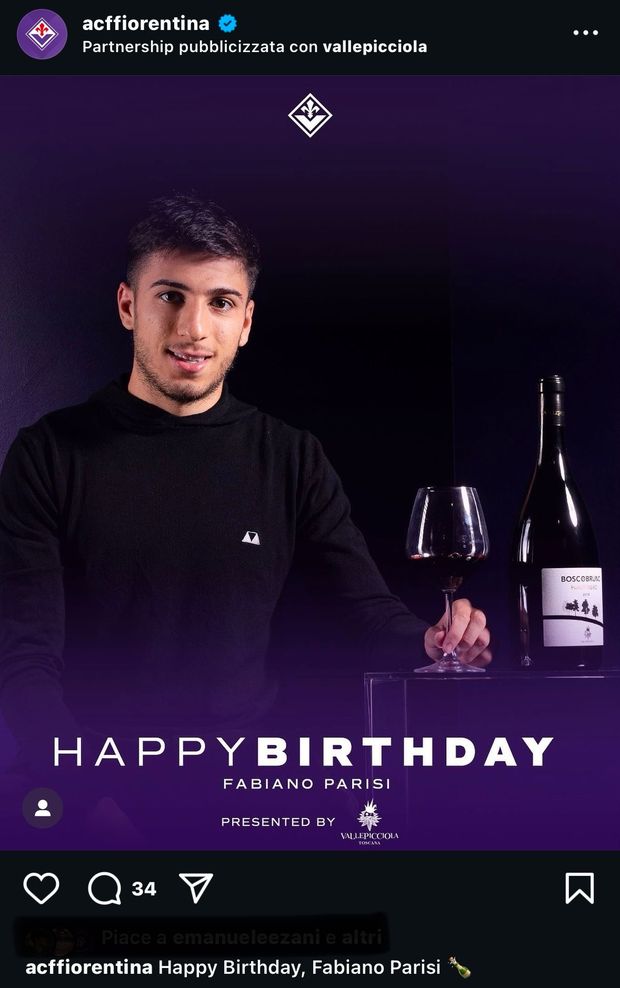 FOTO – Parisi compie 24 anni, ecco gli auguri social della Fiorentina- immagine 2