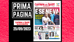 Prima pagina Corriere dello Sport: “L’Inter se ne va”