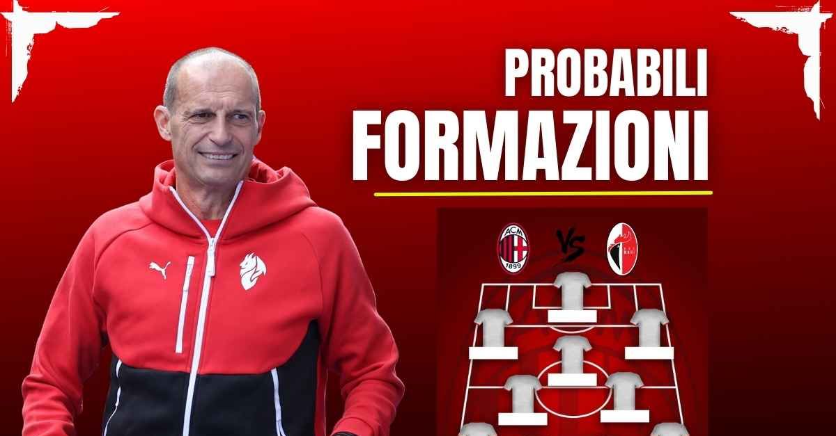 Milan Bari, probabili formazioni: esclusioni a sorpresa per Allegri?