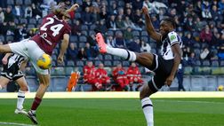 Udinese-Torino 2-2, Touré: “Era una grande partita, poi abbiamo mollato”