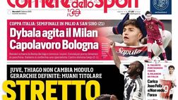 PRIMA PAGINA CORRIERE DELLO SPORT OGGI: “Okamhen per Conte: Noah avrà il 9 di Osi”