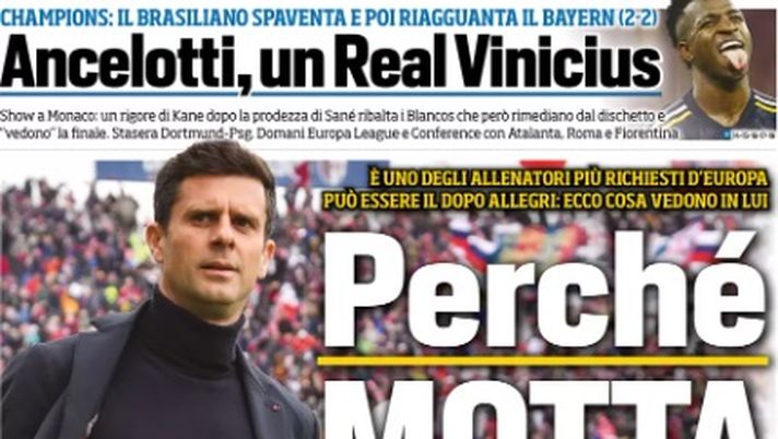 EDICOLA – Juve, Milan e Chelsea su Motta. Il Genoa apre l’asta per Gudmundsson - immagine 1