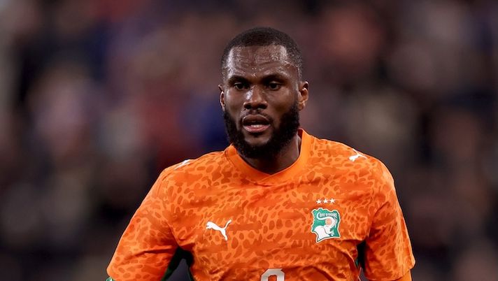 LIVERPOOL, ENGLAND - MARCH 31: Ivory Coast's Franck Kessie during an international friendly match between Scotland and Ivory Coast on March 31, 2026 in Liverpool, England. (Photo by Carl Recine/Getty Images) NEWS – Kessie si offre! Vlahovic, Nico Paz, Zaniolo, Ndicka, Pellegrino, Oristanio, Gila e ufficiale Sarri - immagine 1