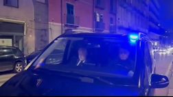 L’arrivo di De Laurentiis per la cena di Natale a Palazzo Petrucci
