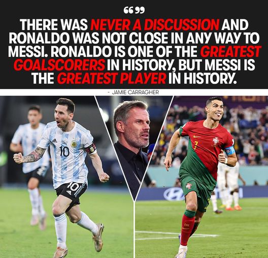 Carragher: “Anche se mi ha chiamato asino è Messi il migliore, CR7 nemmeno vicino”- immagine 5