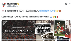 Il River Plate omaggia il Torino nel giorno del compleanno