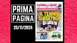 Prima pagina Corriere dello Sport: “Il tennis siamo noi”