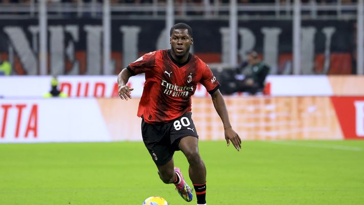 Yunus Musah AC Milan Milan-Juventus 0-1 Serie A 2023-2024