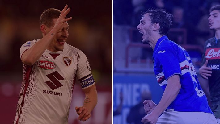 Torino-Sampdoria, Belotti sfida Gabbiadini: duello incrociato tra “vittime preferite” Torino-Sampdoria, Belotti sfida Gabbiadini: duello incrociato tra “vittime preferite” - immagine 1