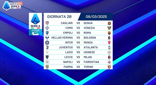 Serie A 24-25, il calendario completo: da Inter-Milan alla Juve, tutte le giornate - immagine 12