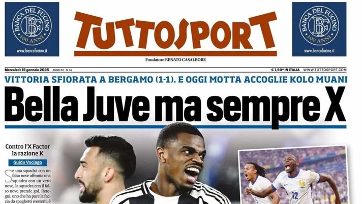 prima pagina tuttosport oggi