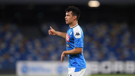 Hirving Lozano in
Napoli-Spal al San Paolo