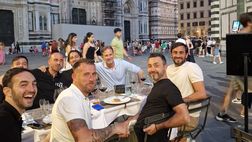 FOTO VN – De Zerbi a cena a Firenze, in compagnia di Aquilani