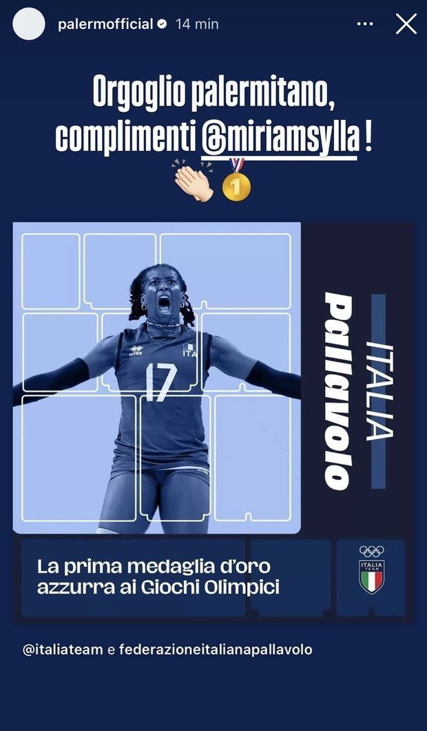 FOTO Olimpiadi, il Palermo celebra l’oro di Myriam Sylla: “Orgoglio palermitano”- immagine 2