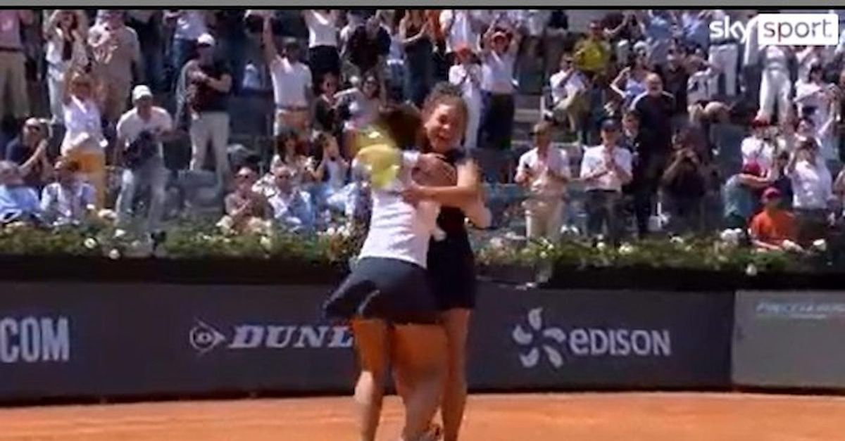 video errani e paolini vincono il doppio a roma il match point