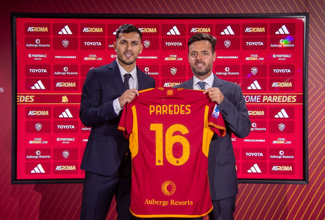 Roma, i primi scatti di Paredes con la maglia giallorossa – FOTO GALLERY - immagine 6