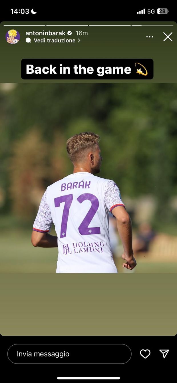 FOTO – Il messaggio di Barak ai tifosi: “Sono tornato!”- immagine 2