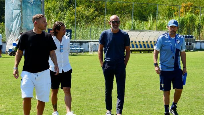 Frosinone, che sorpresa! Totti e Pancaro presenti all’allenamento odierno - immagine 1