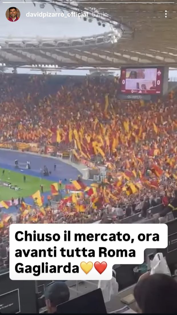 Pizarro: “Chiuso il mercato, ora avanti tutta Roma gagliarda” – FOTO- immagine 2