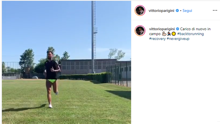 Torino, Parigini torna a correre dopo l’operazione: “Carico e di nuovo in campo” - immagine 1