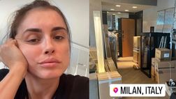 Lady Dzeko affranta per il nuovo trasloco: le immagini e la sua faccia parlano chiaro