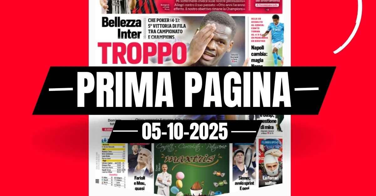 prima pagina corriere dello sport juventus milan la notte dei geni