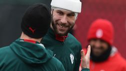 Milanello, oggi di nuovo in gruppo Strahinja Pavlovic