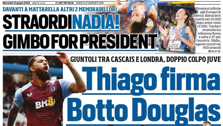 prima pagina tuttosport oggi