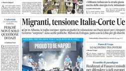 Il Napoli sui media: le prime pagine dei quotidiani di oggi