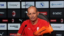 Milan, Allegri: “Leao sta bene. La Roma non è prima per caso. Soulé sta crescendo”