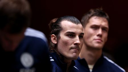 GILLINGHAM, ENGLAND - JANUARY 07: Caglar Soyuncu of Leicester City during the Emirates FA Cup Third Round match between Gillingham and Leicester City at MEMS Priestfield Stadium on January 07, 2023 in Gillingham, England. (Photo by Alex Pantling/Getty Images)