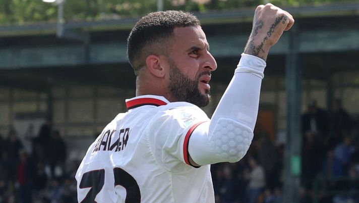 Kyle Walker AC Milan Venezia-Milan 0-2 Serie A 2024-2025